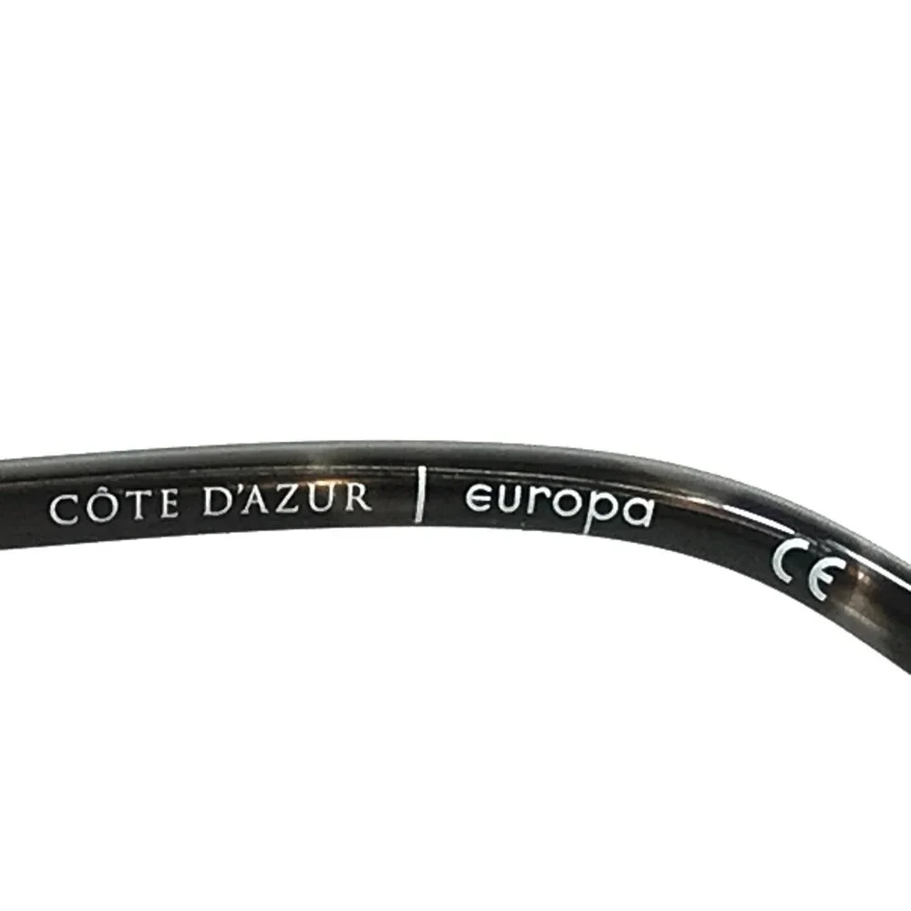 Cote D'Azur Eyeglasses Frames CDA-398 C3 Black Matte Rose Gold Cat Eye 52-16-138